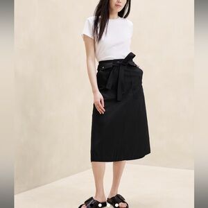 Banana Republic Factory Belted Utility MIDI Skirt NWT
